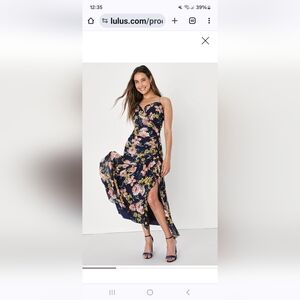 Lulus maxi ruffle dress